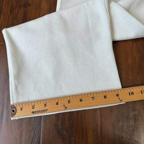 LULULEMON Softstreme Pants Ivory Cropped Relaxed Straight High Rise - Picture 14 of 14